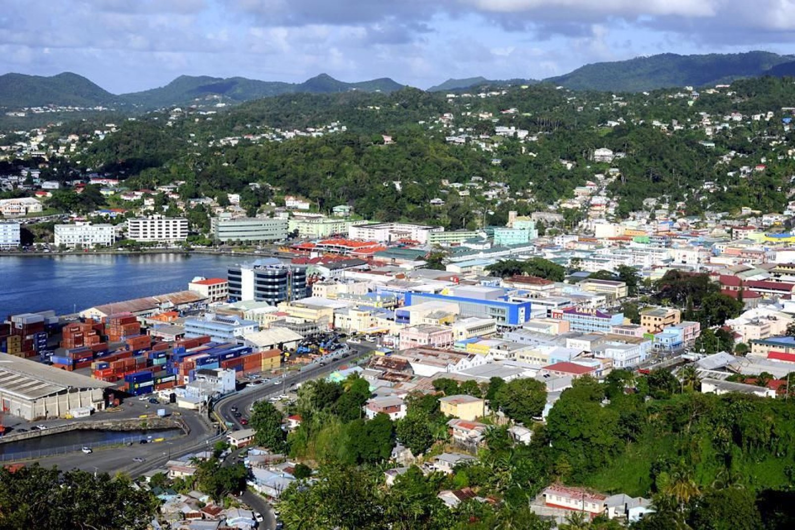 The political and economic capital of St. Lucia is home to some 65,000 inhabitants.