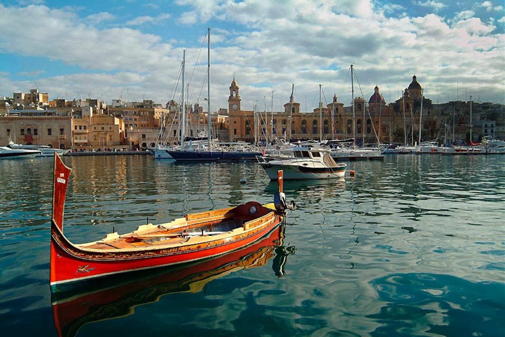 Valletta was built around its two main harbours, Marsamxett and the Grand Port.