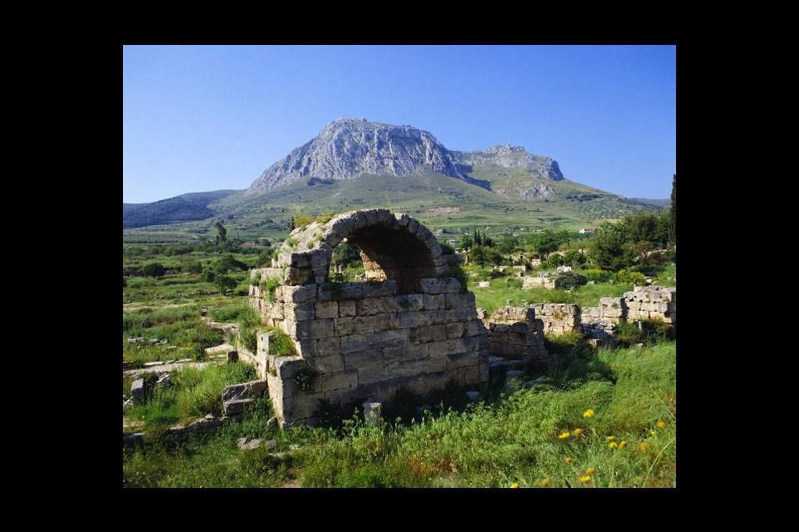 Corinth was once home to the famous temple of Aphrodite.