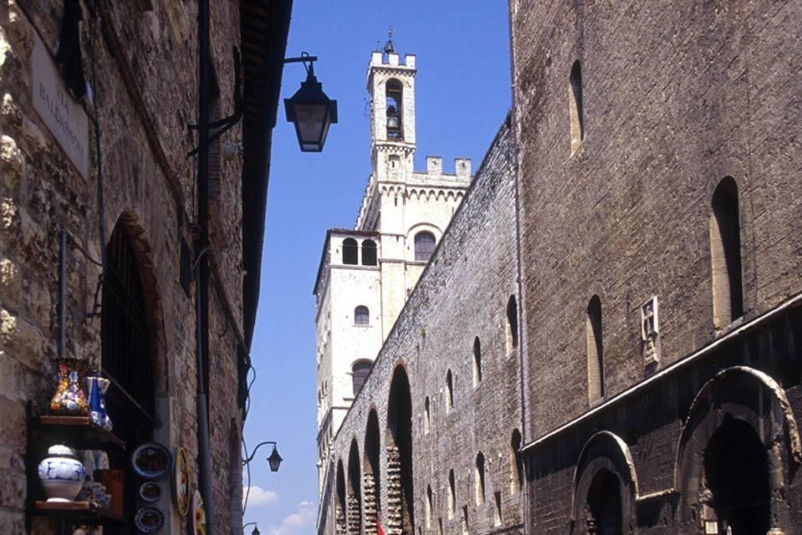 The Palazzo dei Consoli, built between 1332 and 1349, is one of the largest public buildings in Europe