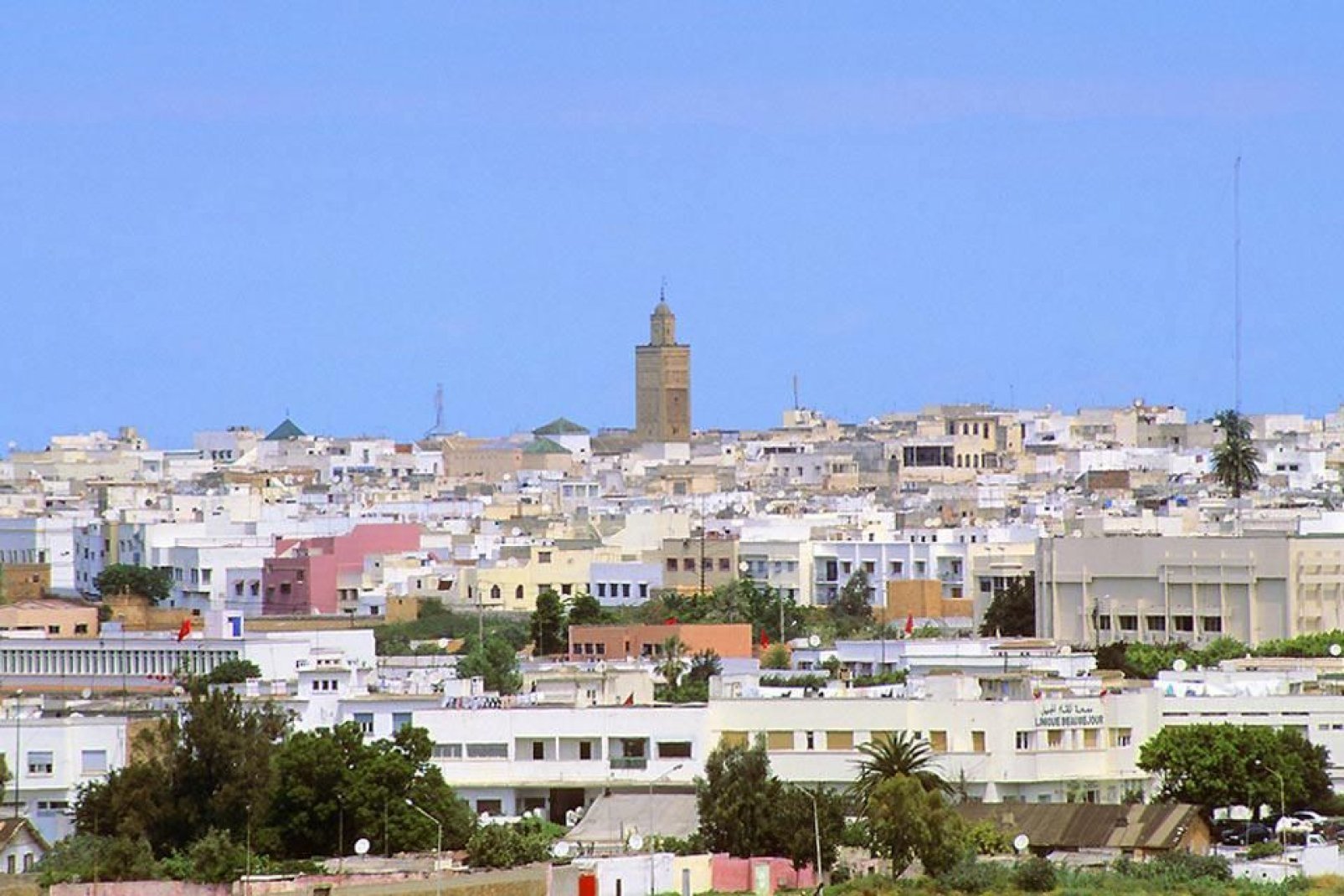 Vista de la torre Hassan II.
