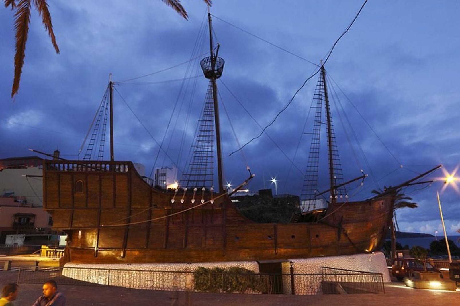 An identical reconstruction of one of Christopher Columbus' three caravels.
