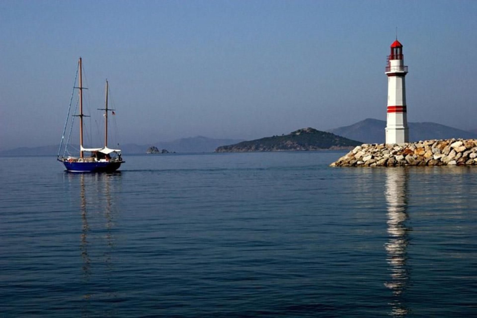 Il porto di Bodrum costeggia il golfo di Cos nel mare Egeo.