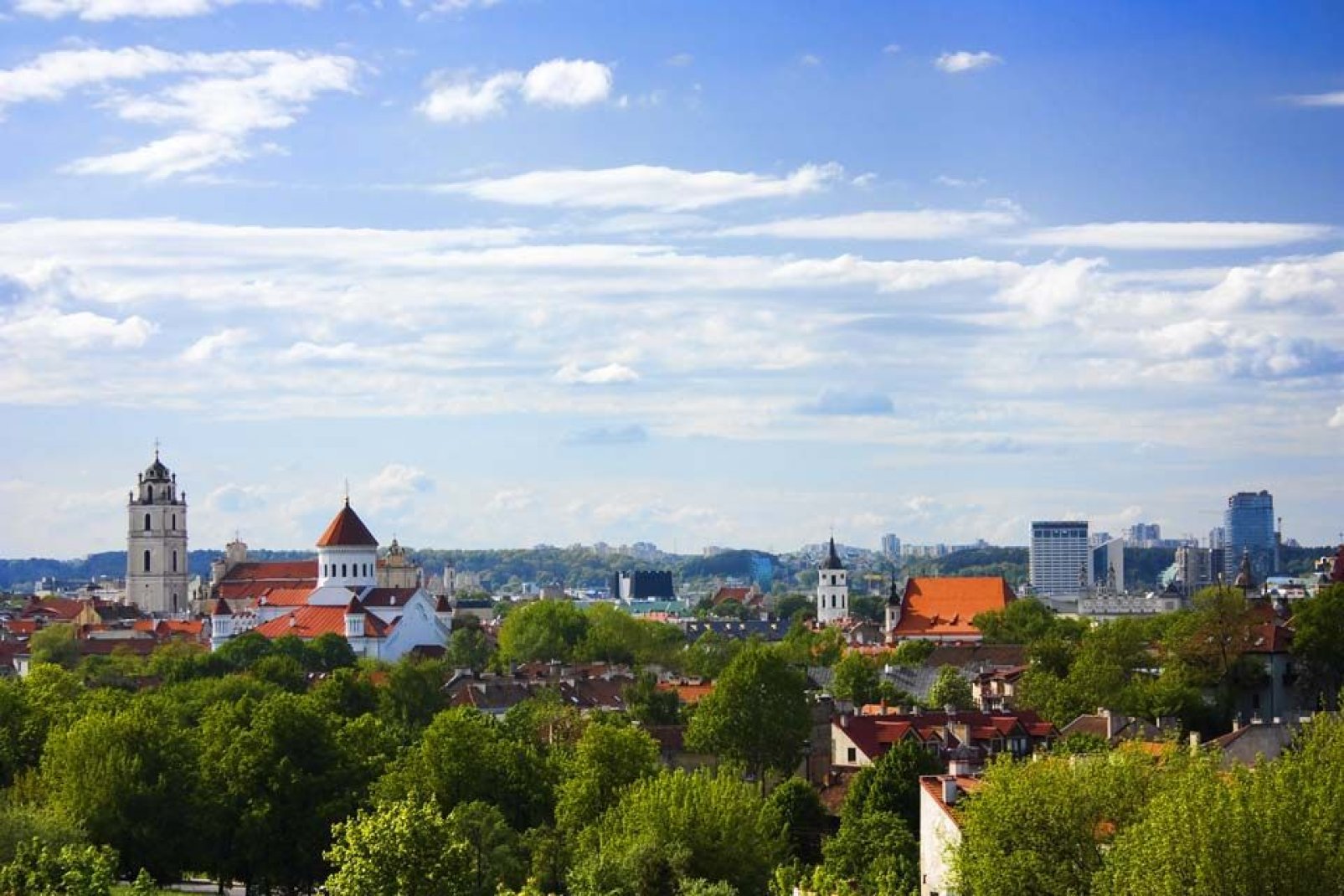 Vilnius ist eine kulturelle Schnittstelle verschiedener Kulturen und von zahlreichen gegensätzlichen Baustilen geprägt.