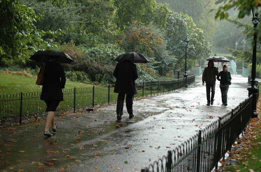 Die Londoner Parks bei schlechtem Wetter