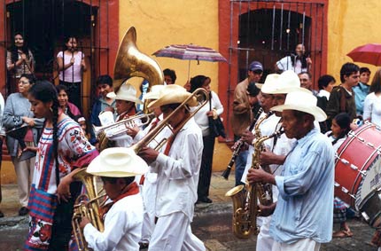 Paraden in den Straen von Oaxaca