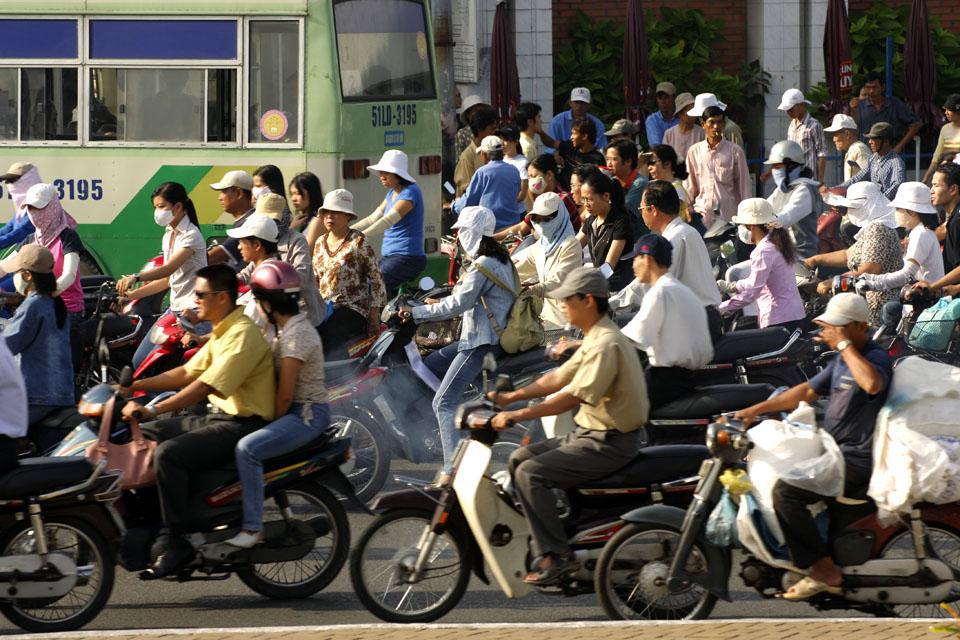 attraversata in bicicletta del vietnam