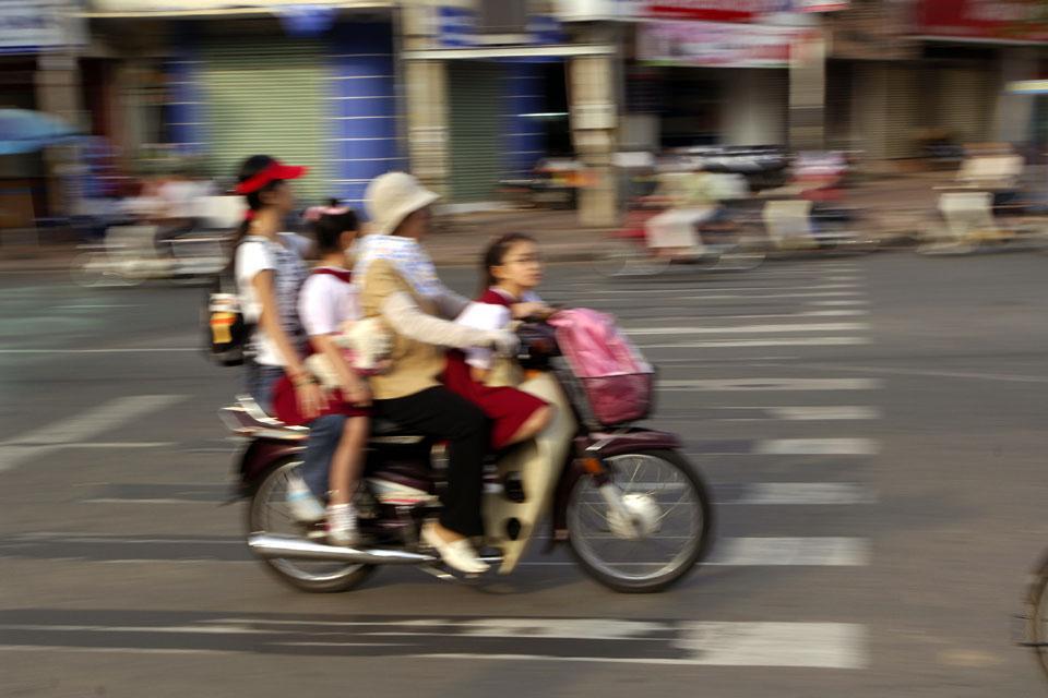 attraversata in bicicletta del vietnam