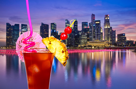 Singapure Sling - Happy Hour in Singapur